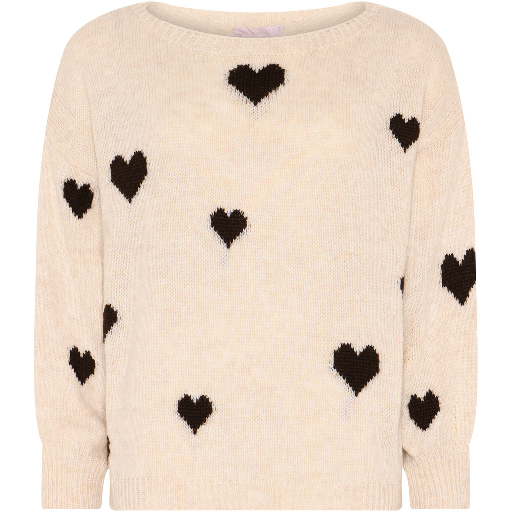 Stickad tröja Heart