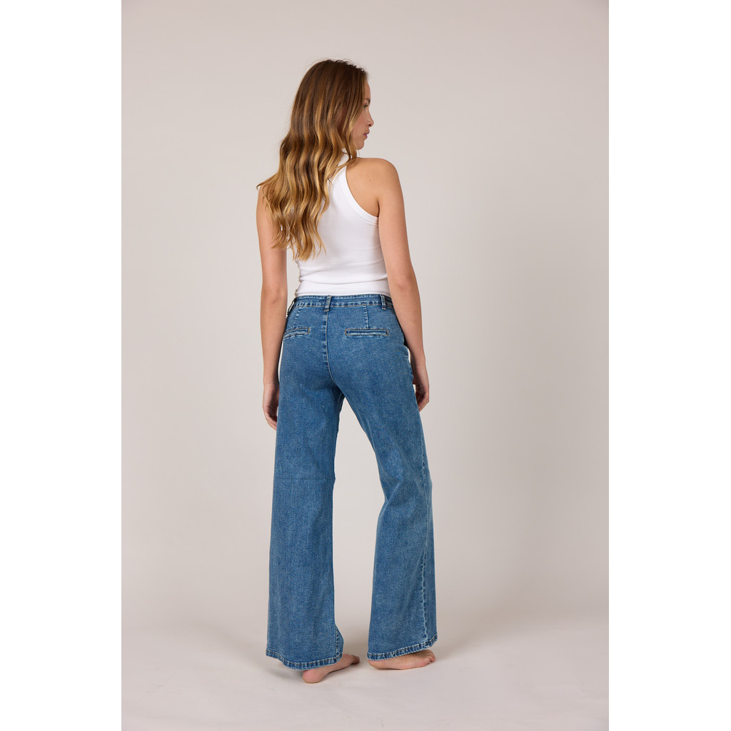 Chino flare denim jeans - 3