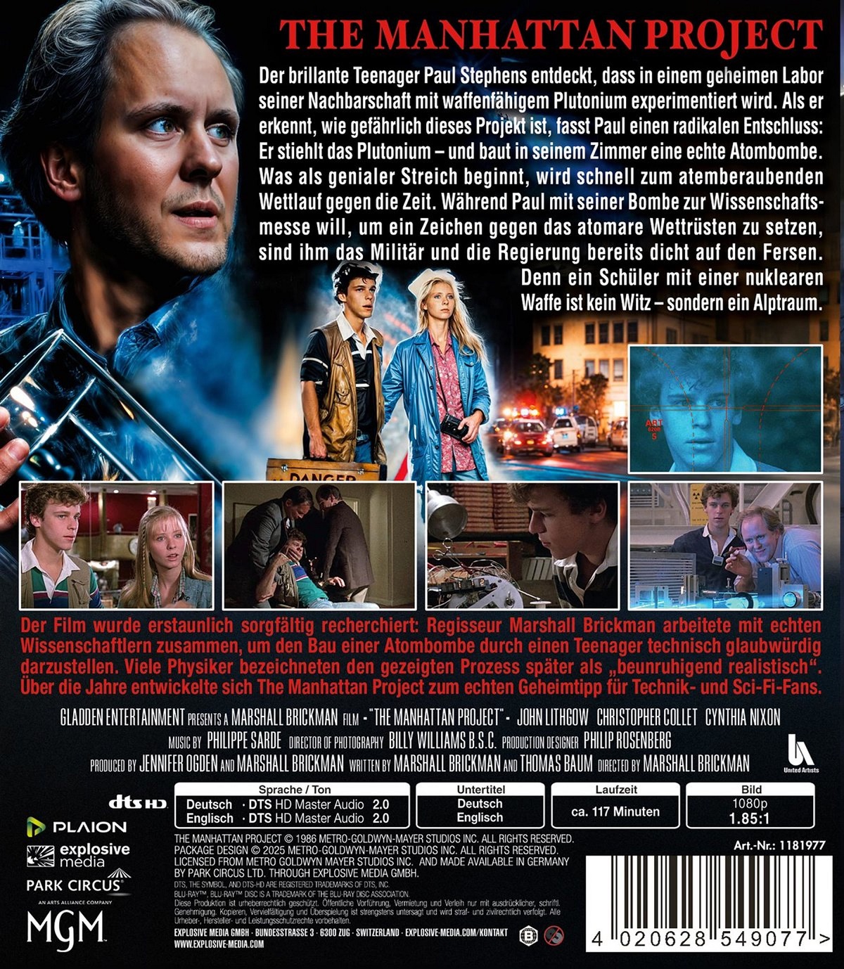 The Manhattan Project (ej svensk text) (Blu-ray) - 2