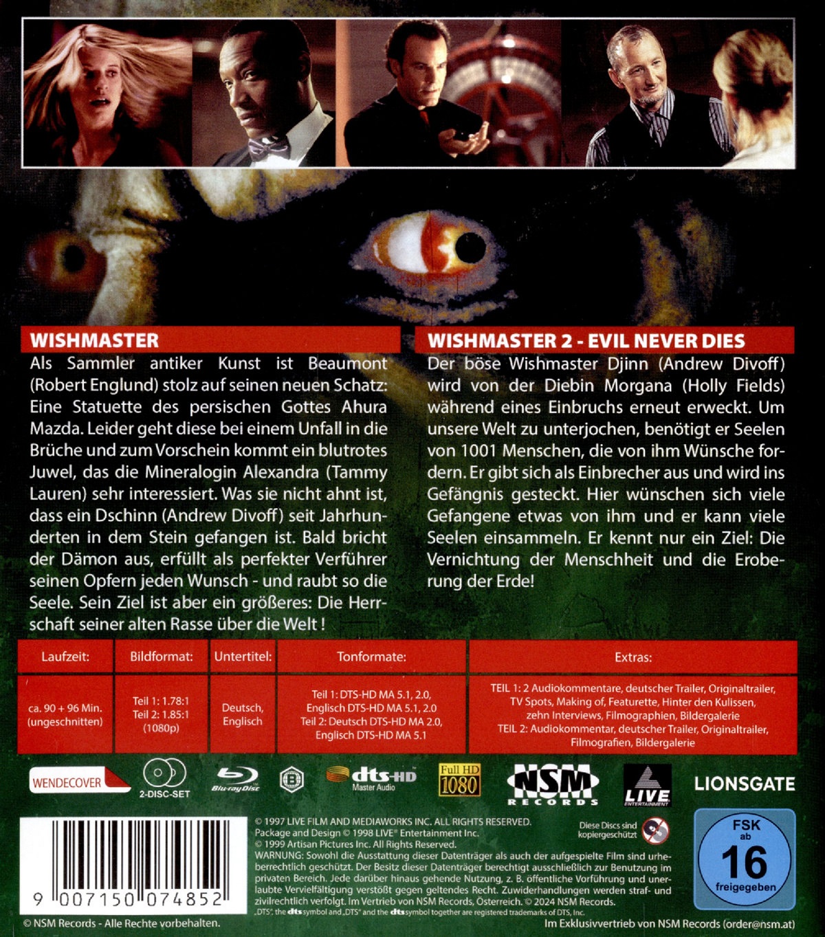 Wishmaster 1 & 2 (ej svensk text) (Blu-ray) - 2