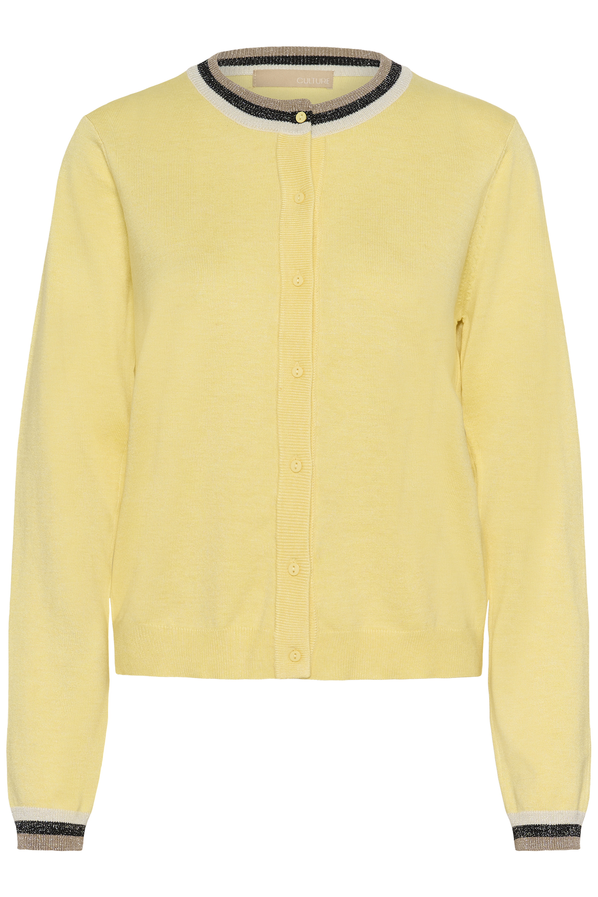 CUbetri Annemarie Cardigan Lemon Meringue Ljusgul kofta