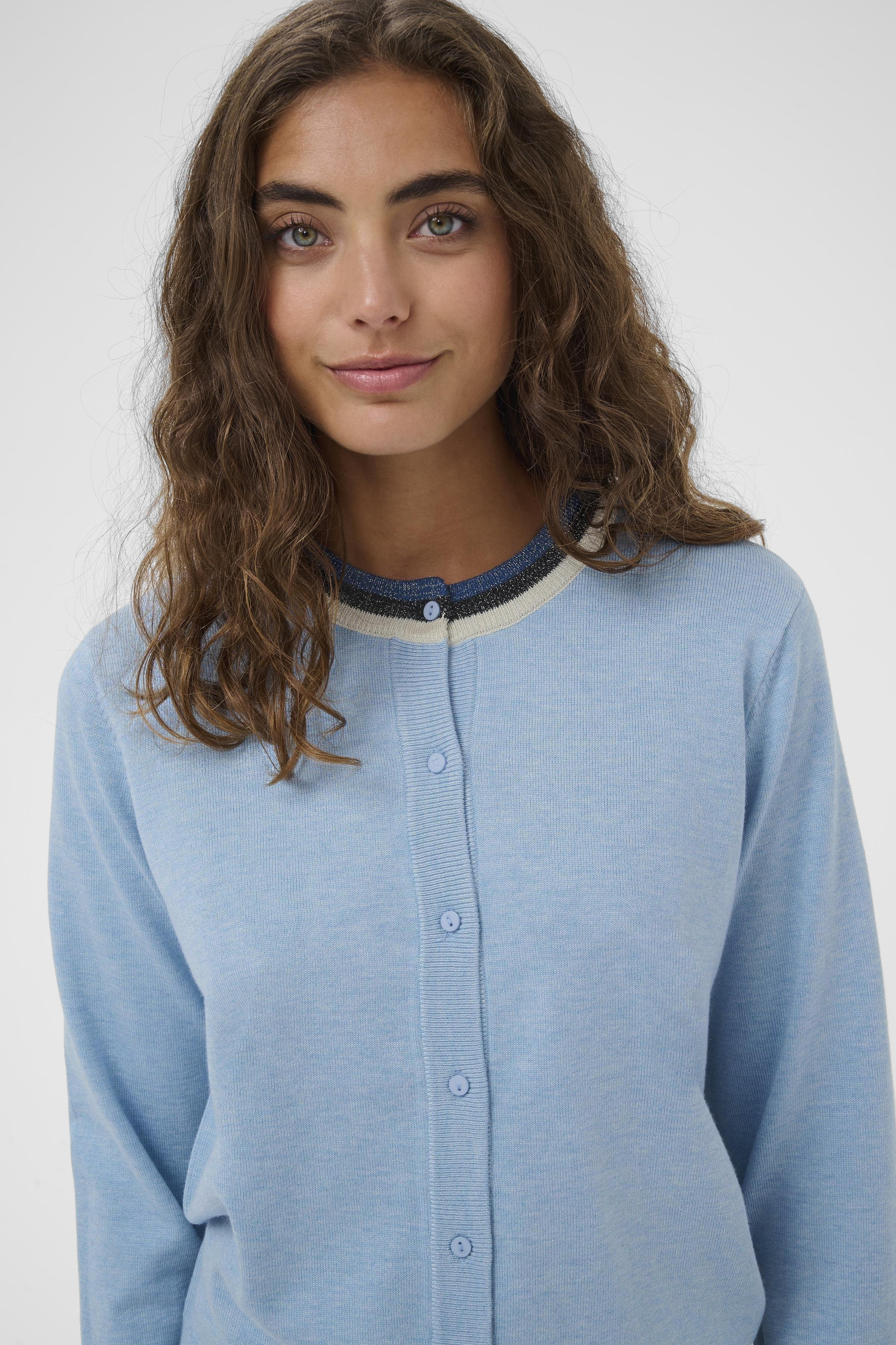 CUbetri Annemarie Cardigan Cashmere Blue  Ljusblå kofta