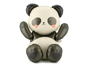 Folieballong  i sittande form - Panda