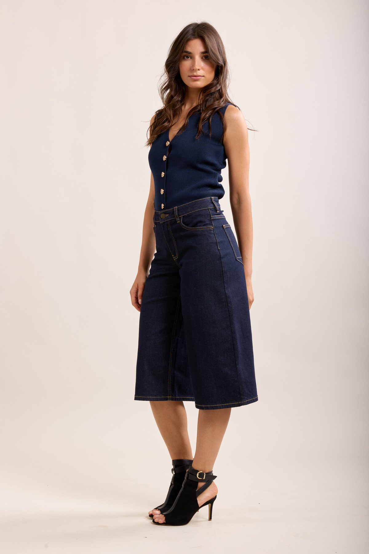 Bermuda shorts mörk denim - 2