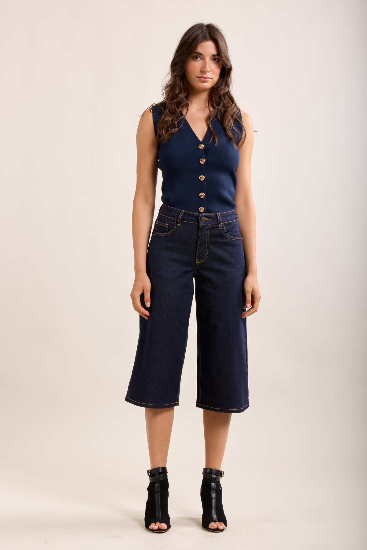 Bermuda shorts mörk denim - 6