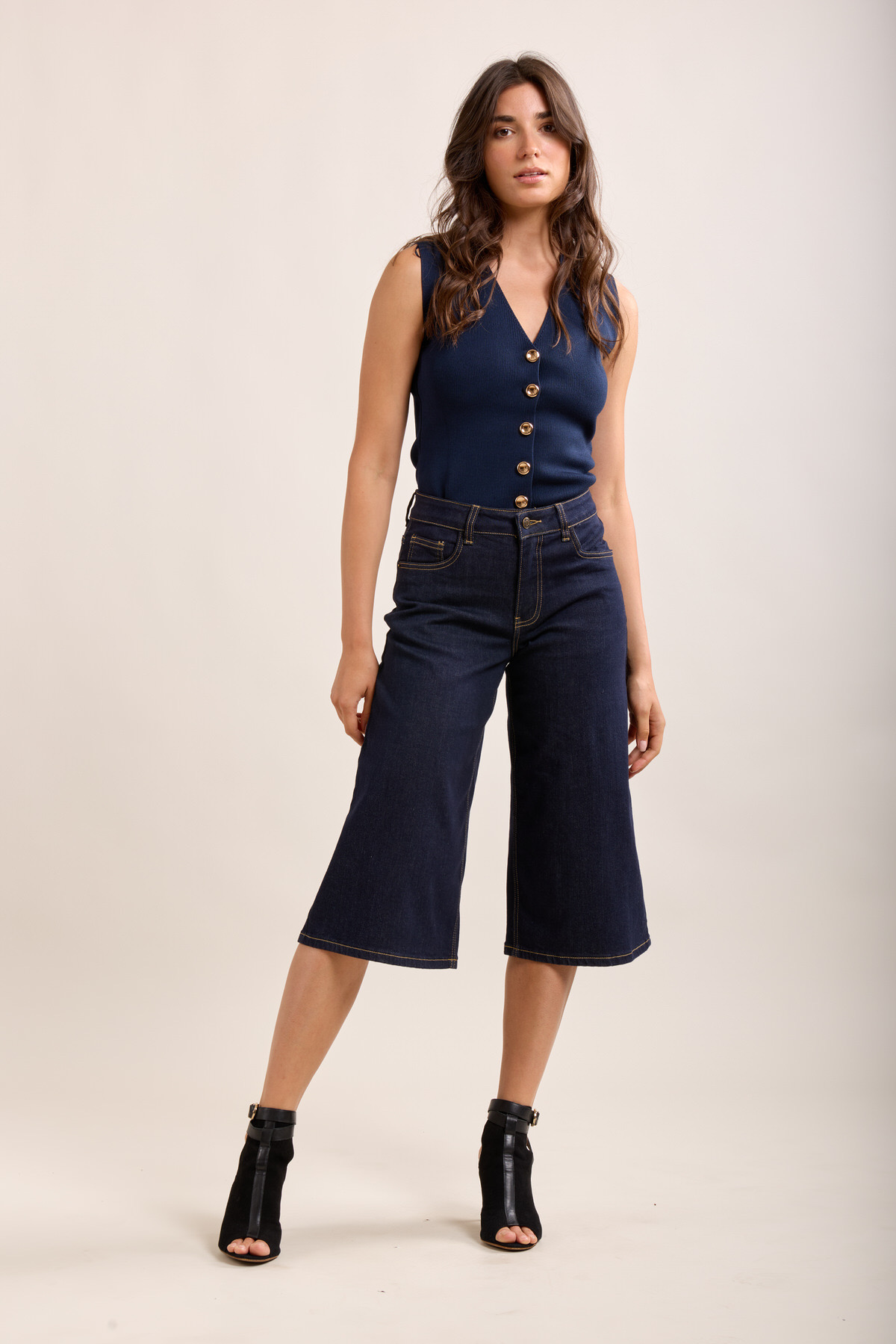 Bermuda shorts mörk denim