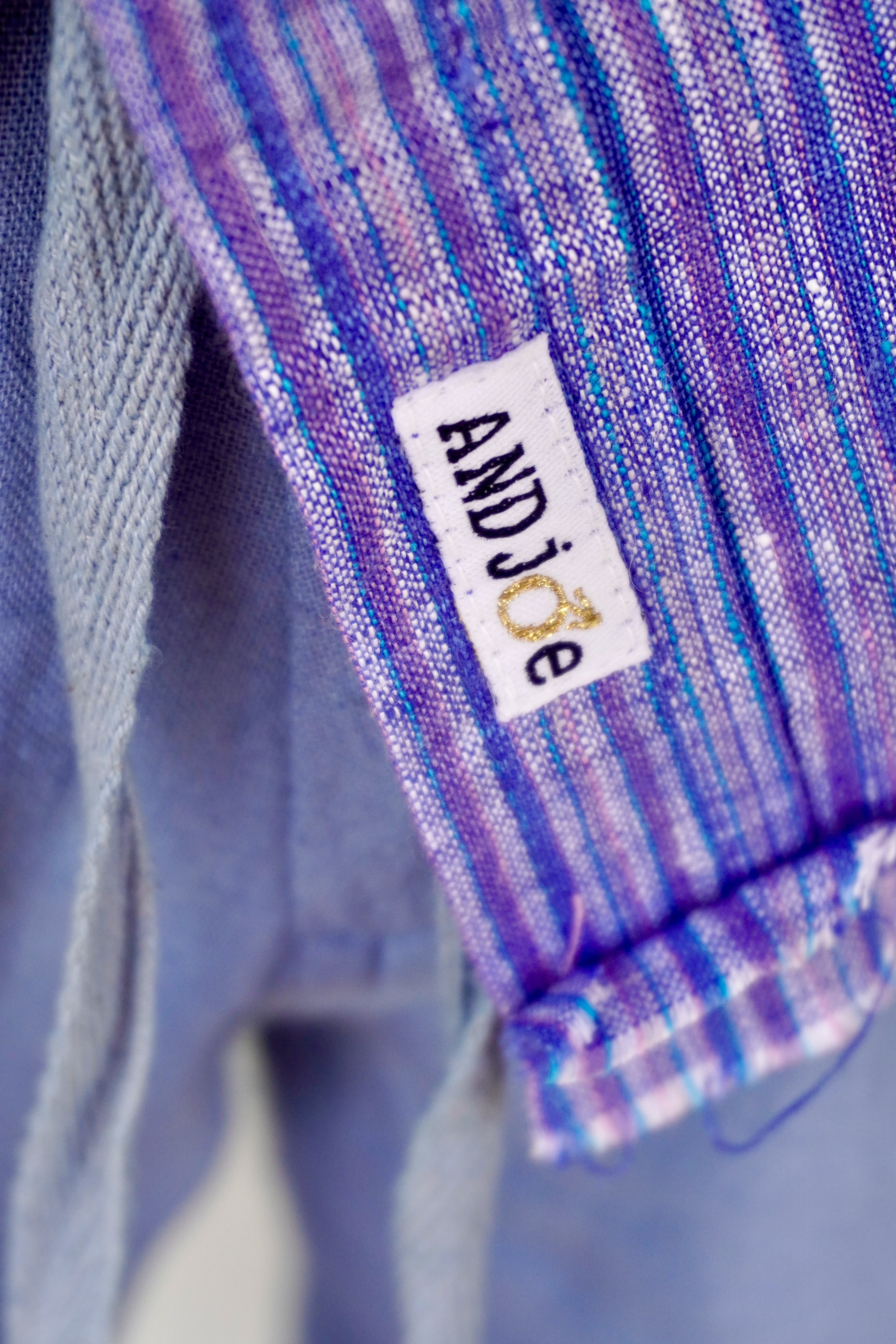 JOE LINEN SHIRT BLUE  STRIPE  - 5