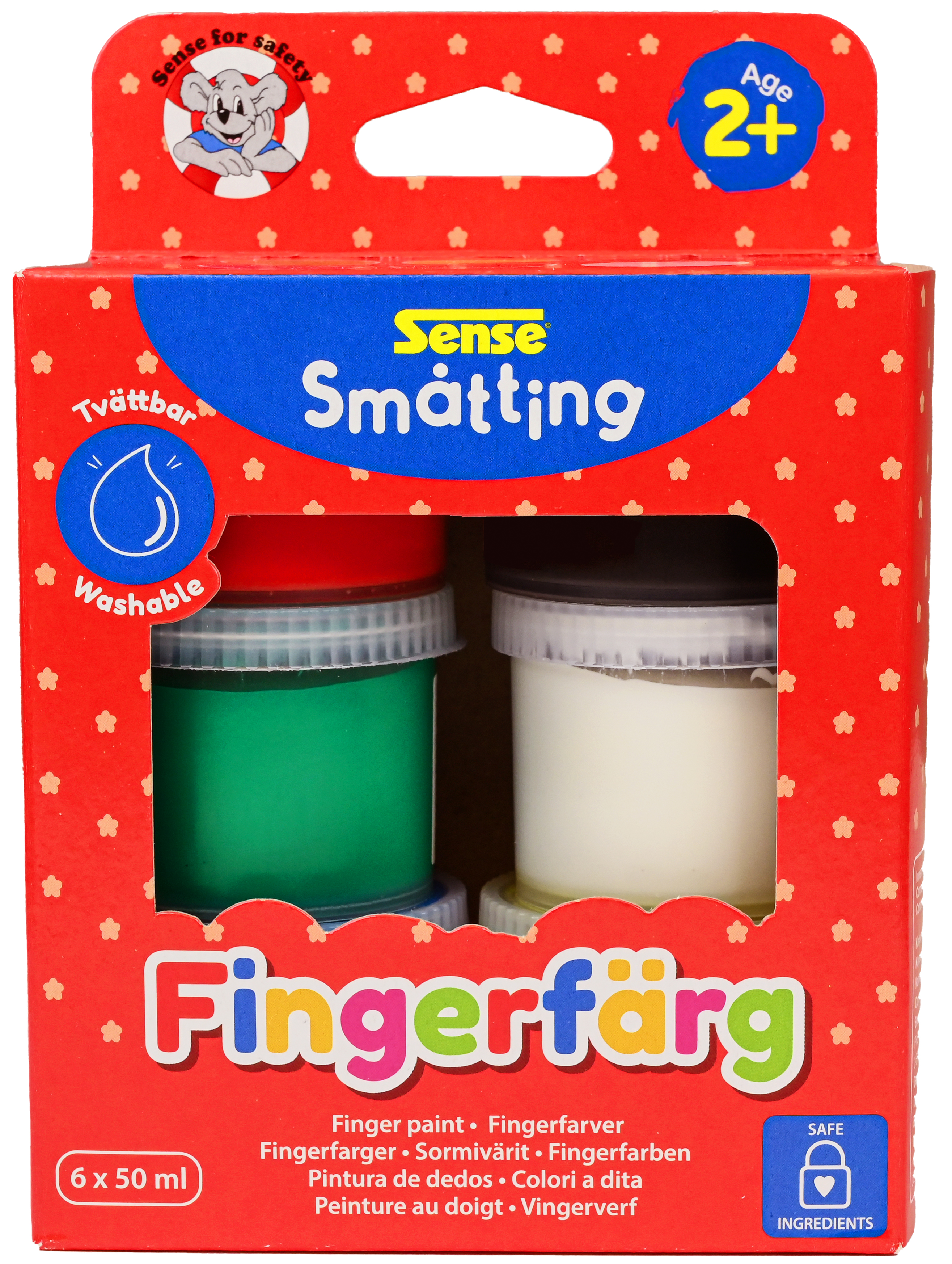 Småtting Fingerfärg 6-pack