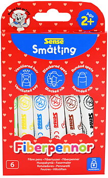Småtting Fiberpennor 6-pack
