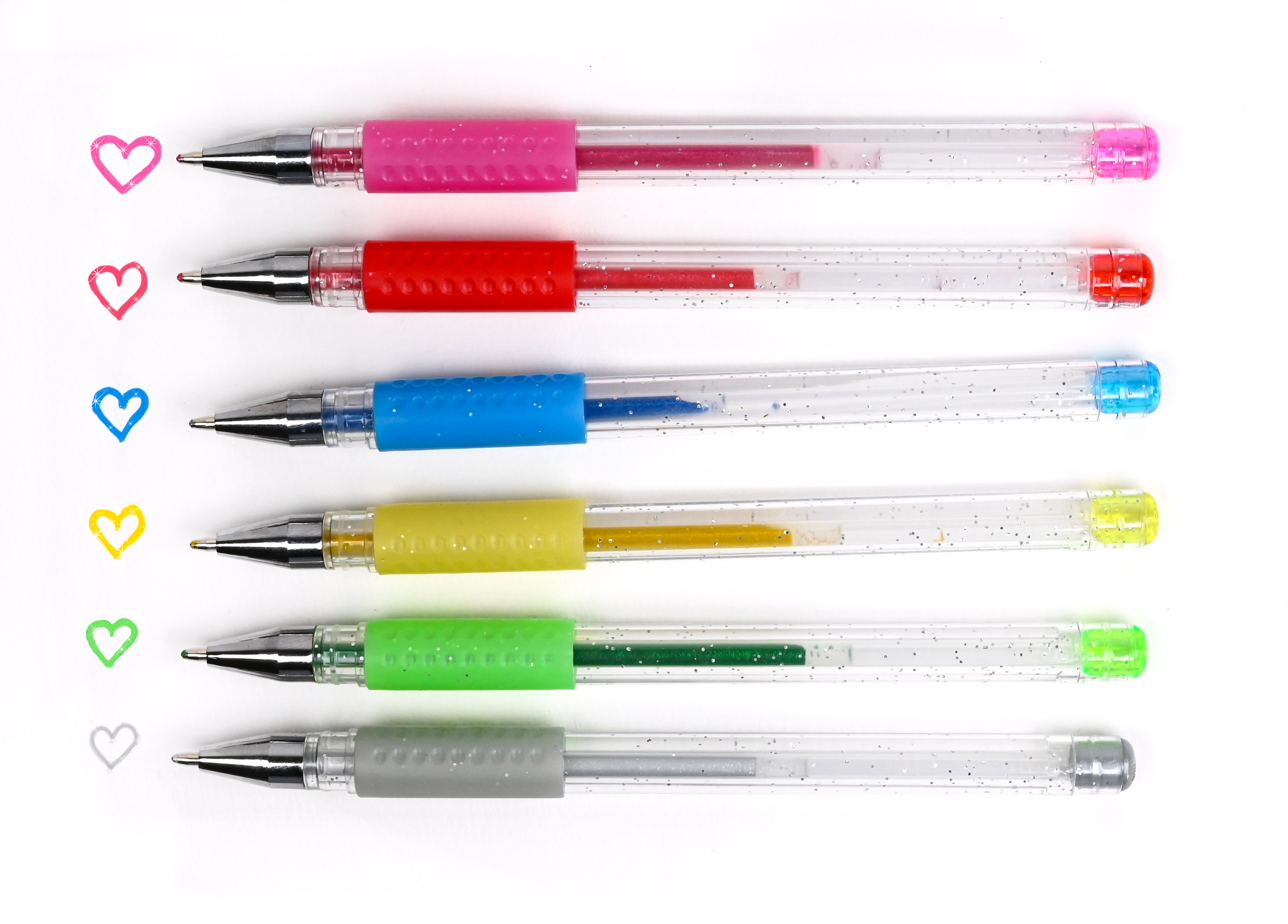 Gelpennor Glitter 6-pack - 3