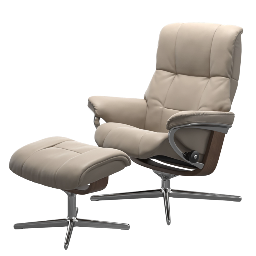 Mayfair Armchair + Footstool (Cross base) - Package Deal - Stressless® 