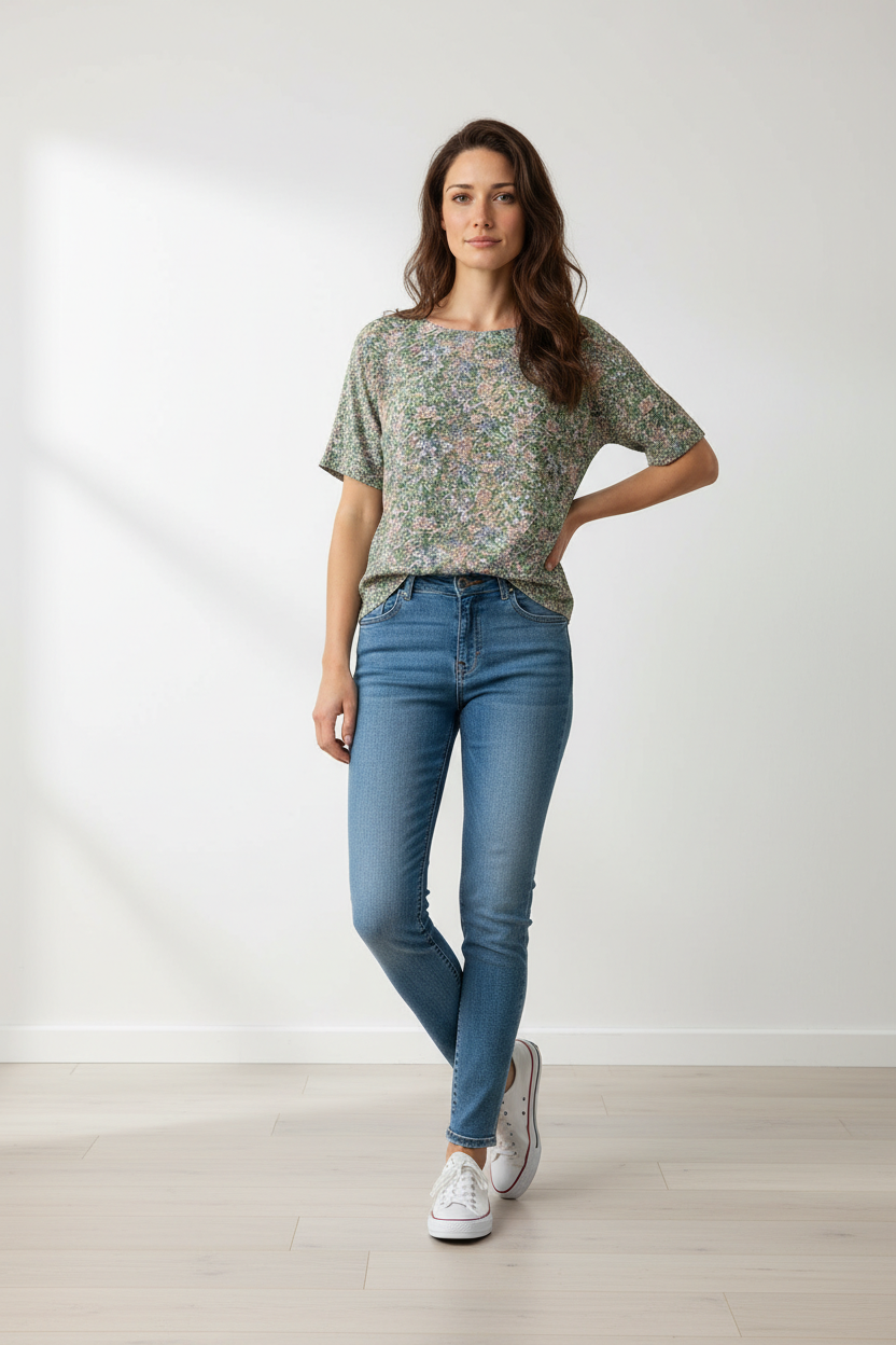 MMPalma Flowish Orchid Blouse - Mos Mosh