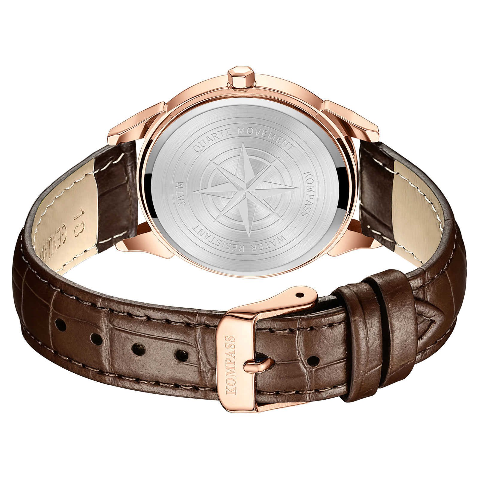 Kompass Signature Rose Gold White Brown - 8