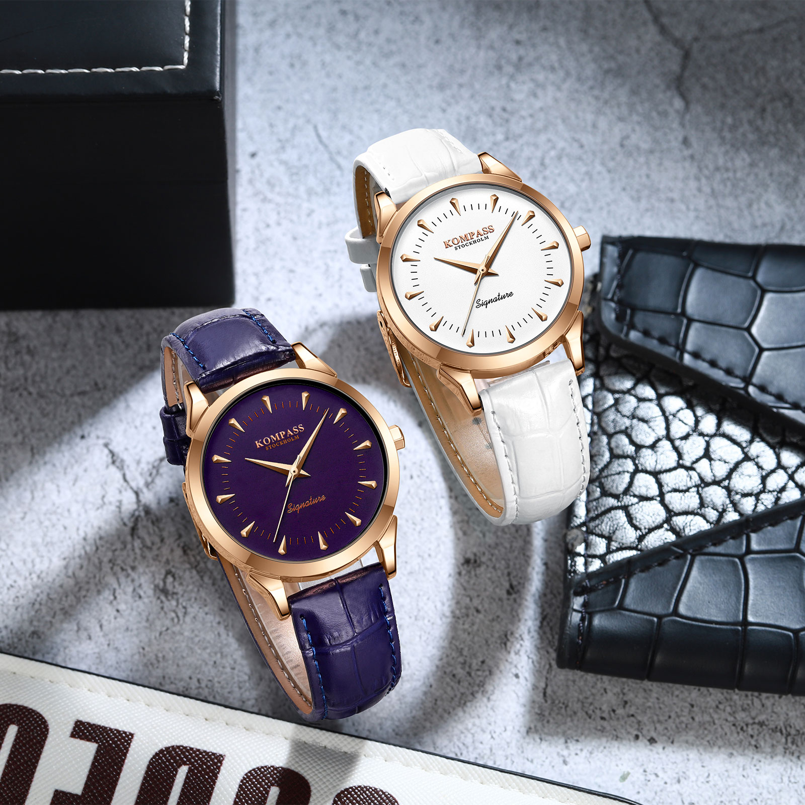 Kompass Signature Rose Gold Blue - 9