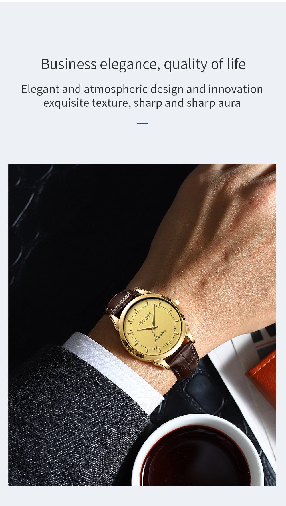 Kompass Signature Rose Gold Blue - 12