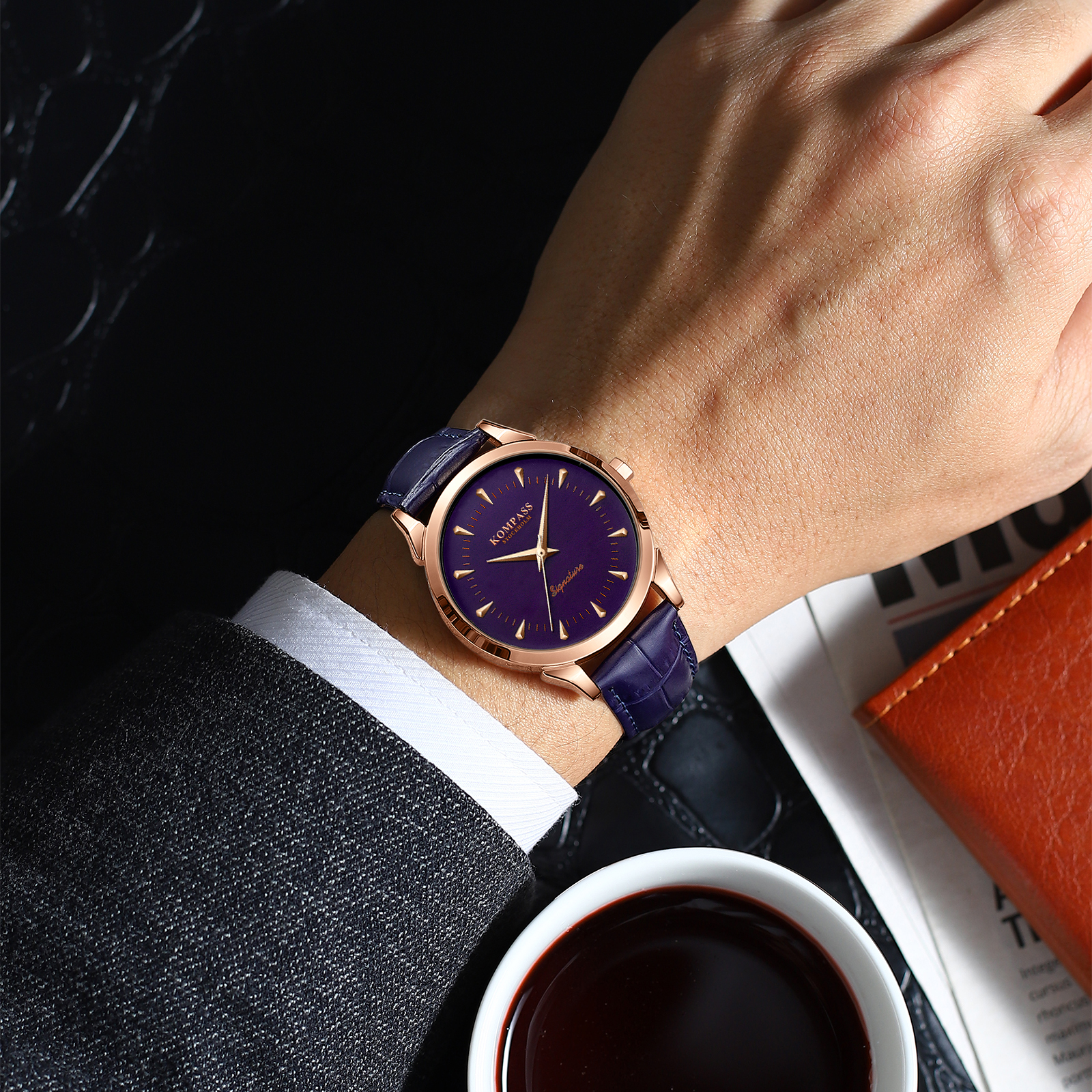 Kompass Signature Rose Gold Blue - 4