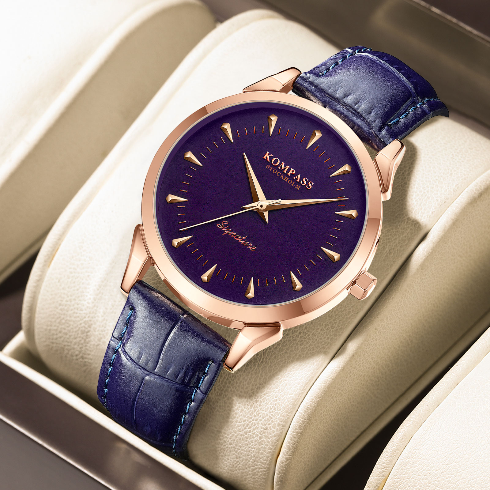 Kompass Signature Rose Gold Blue - 7