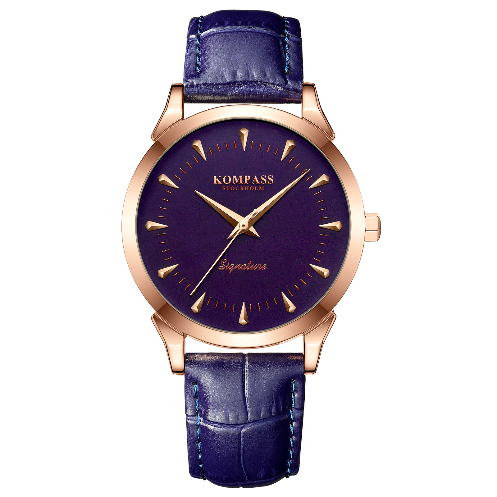 Kompass Signature Rose Gold Blue | Herrklockor | Klocktema