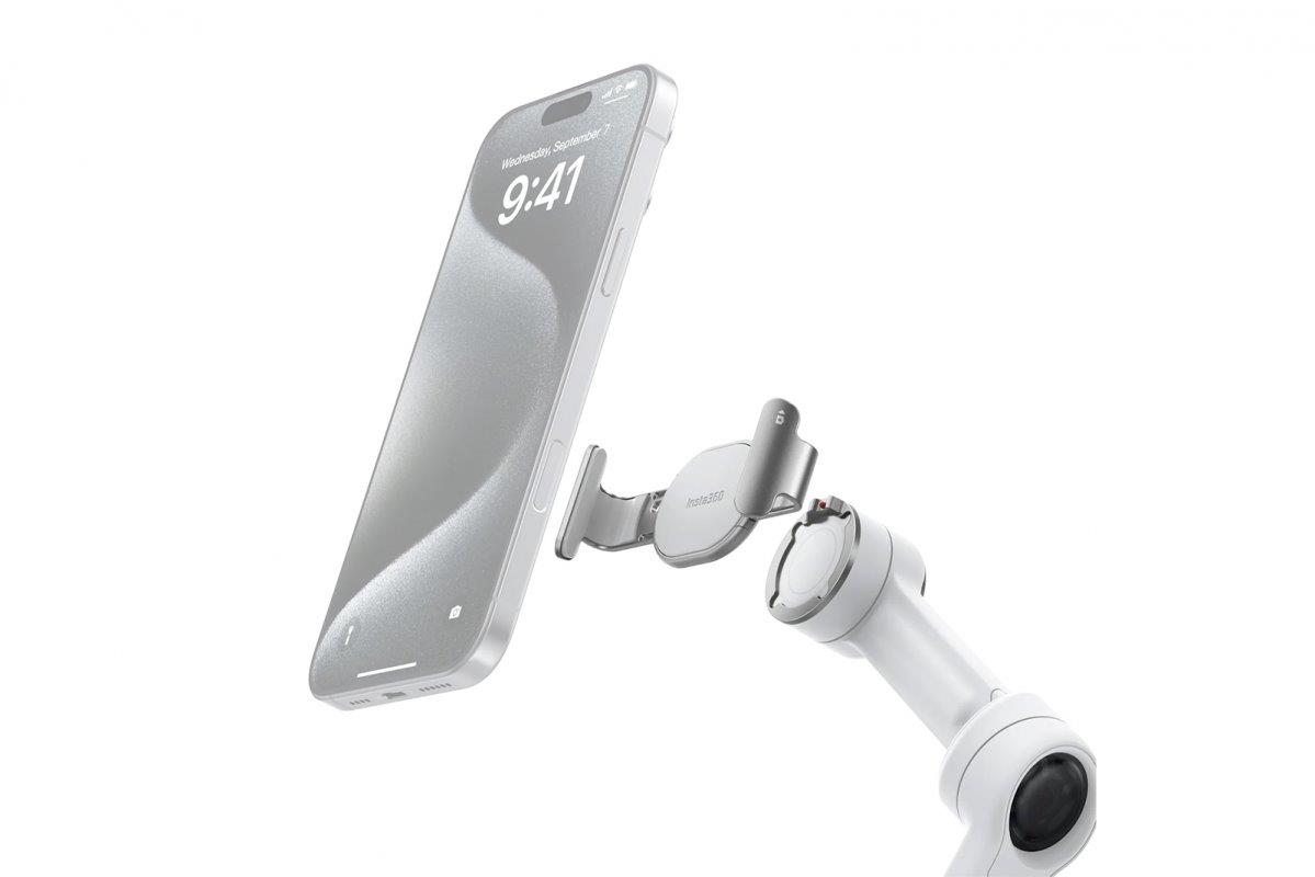 Insta360 Flow 2 Pro Magnetic Phone Clamp (Stone Grey) - 4
