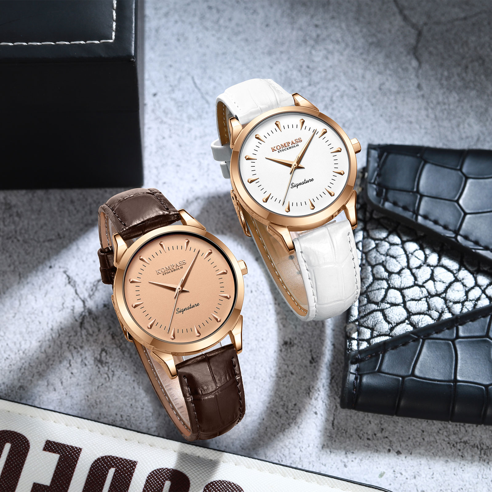 Kompass Signature Rose Gold Brown - 9