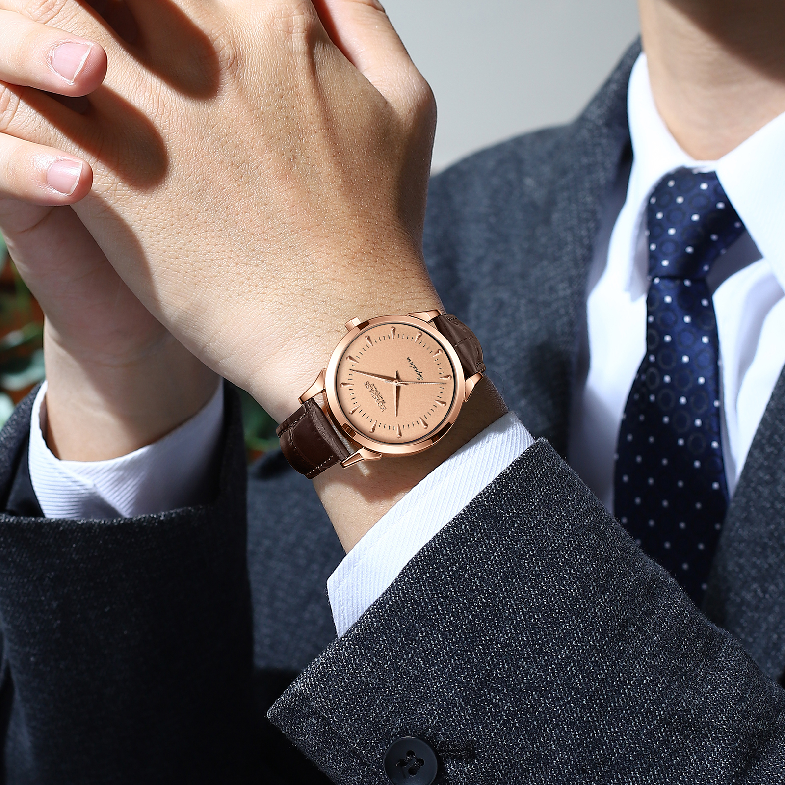 Kompass Signature Rose Gold Brown - 5