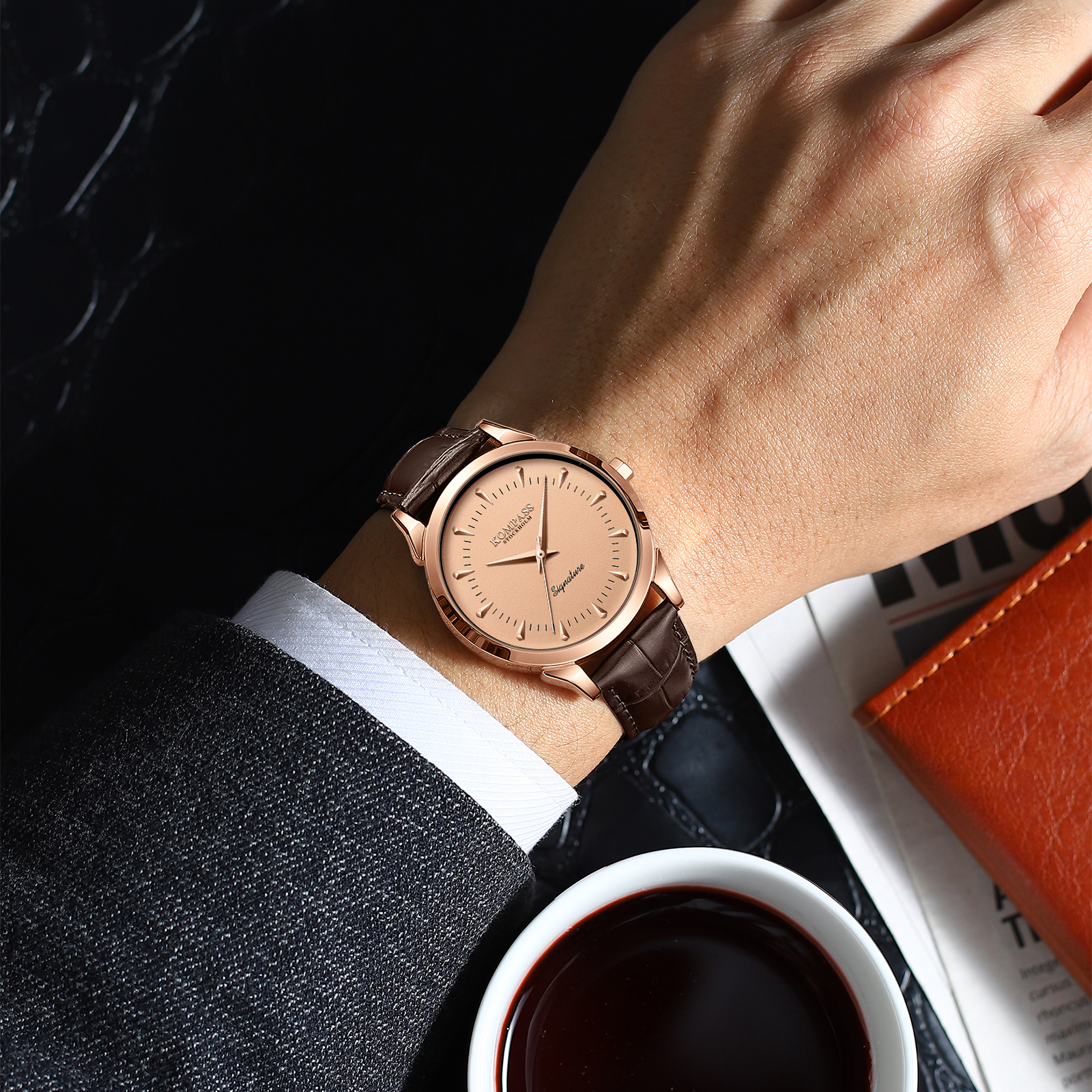 Kompass Signature Rose Gold Brown - 4