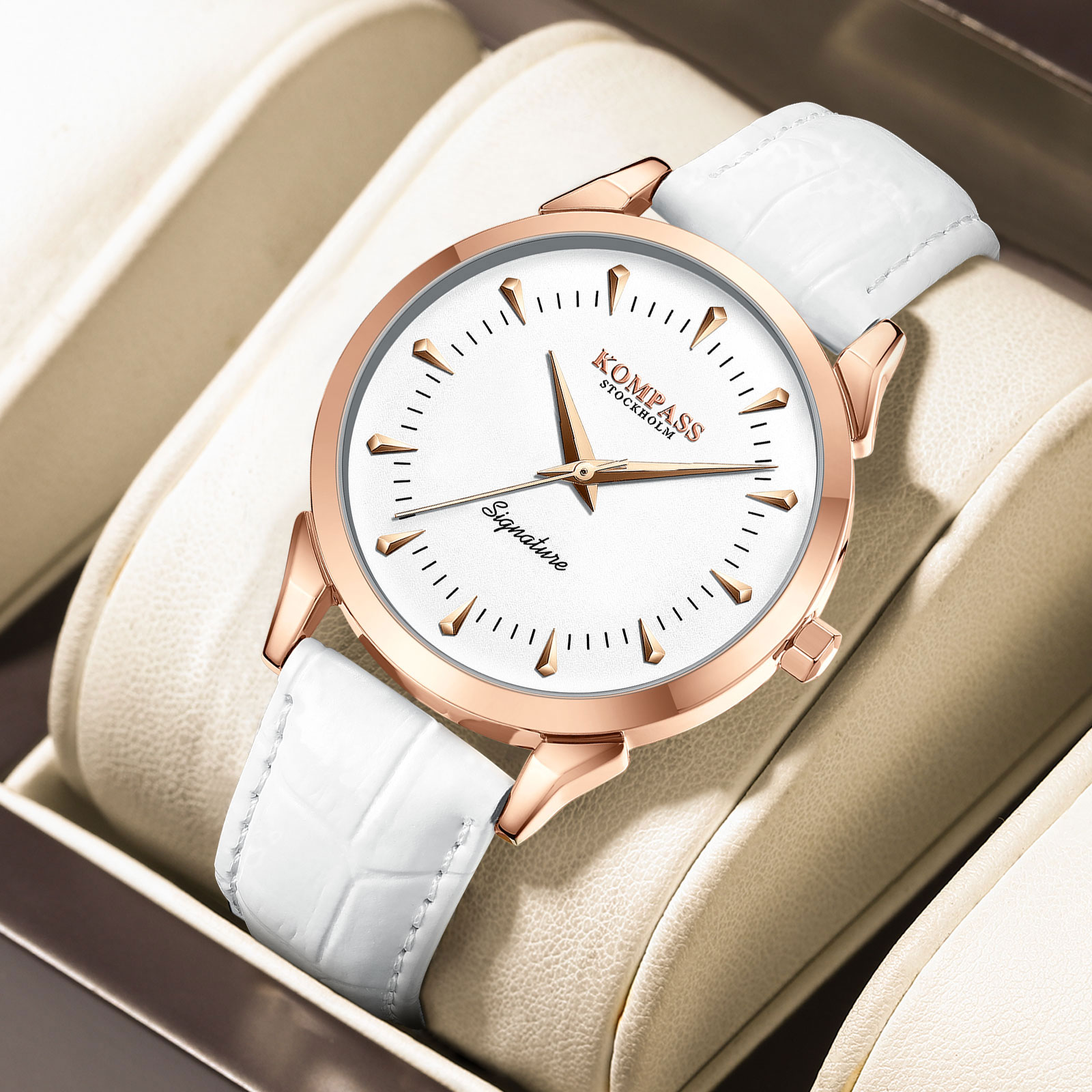 Kompass Signature Rose Gold White - 7