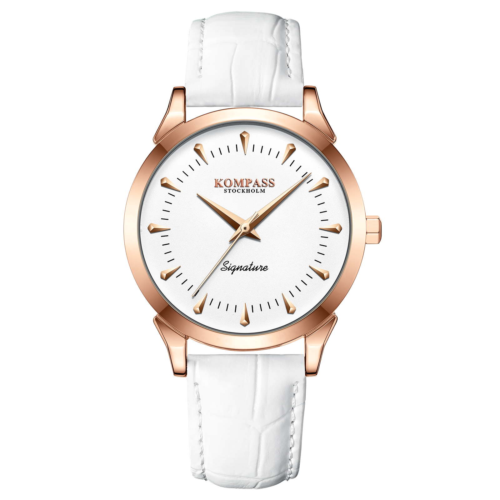 Kompass Signature Rose Gold White | Herrklockor | Klocktema