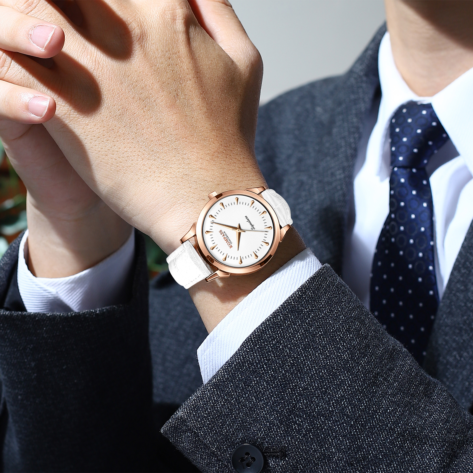 Kompass Signature Rose Gold White - 5