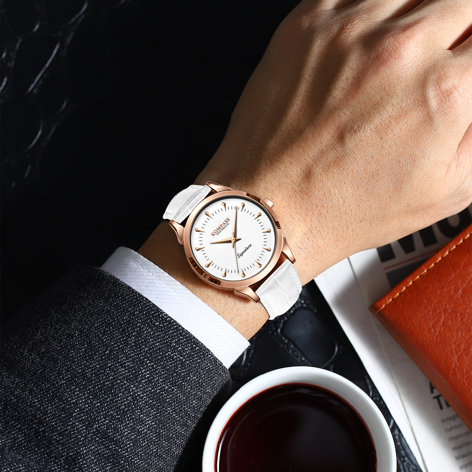 Kompass Signature Rose Gold White - 4