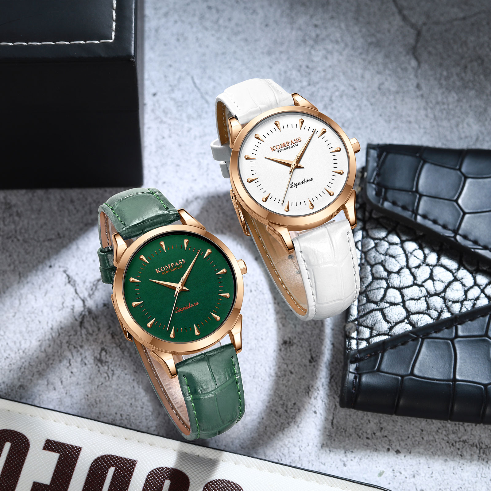 Kompass Signature Rose Gold Green - 9