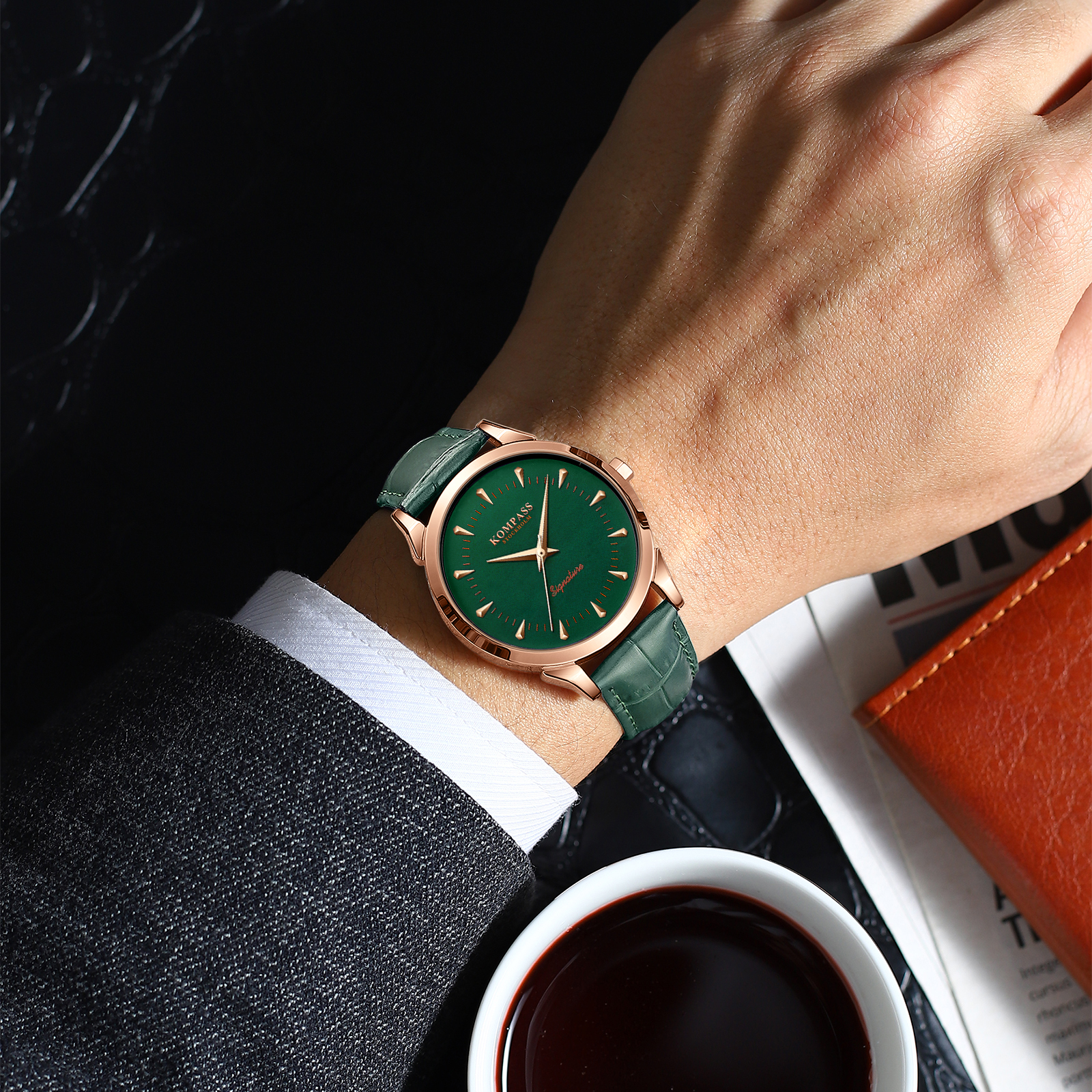 Kompass Signature Rose Gold Green - 4