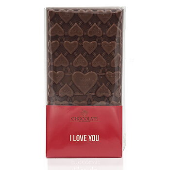 Selected Gourmet Mjölkchokladkaka, I love you, 80 g