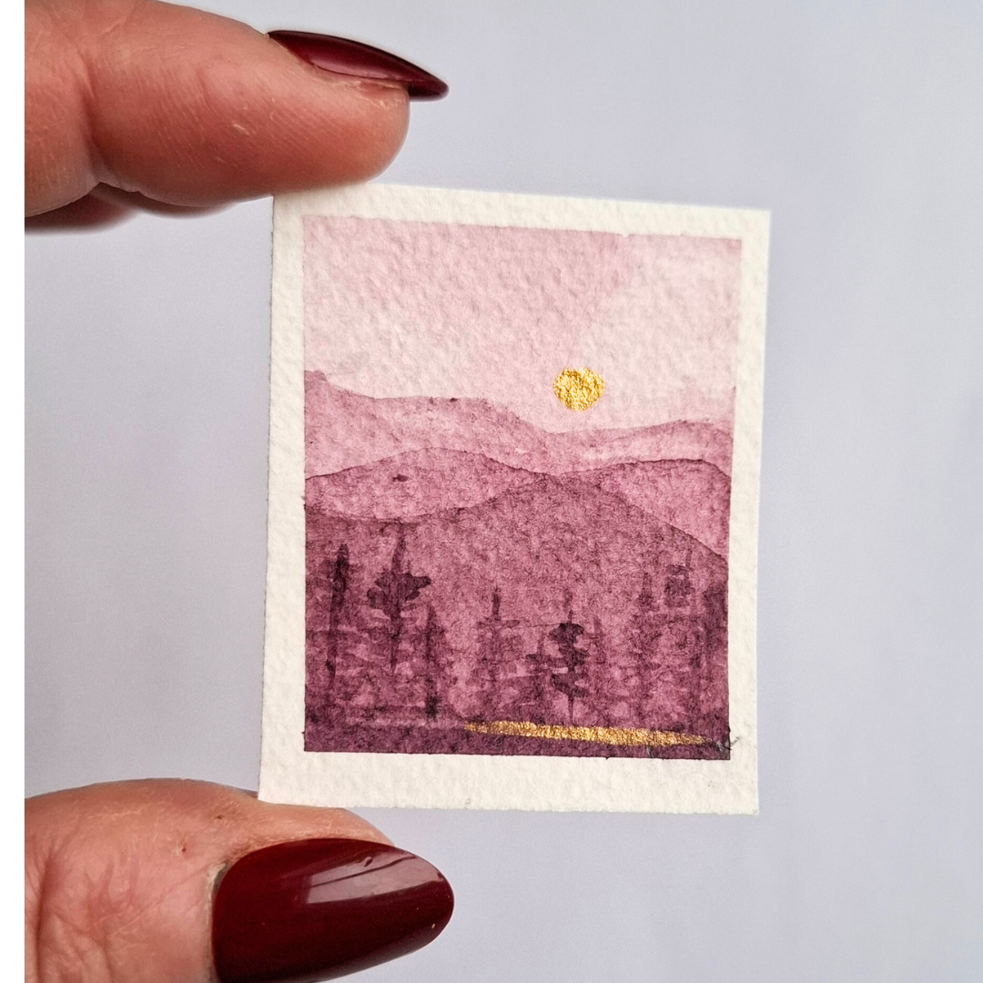 Miniart- Original - Fjäll - Röda nyanser