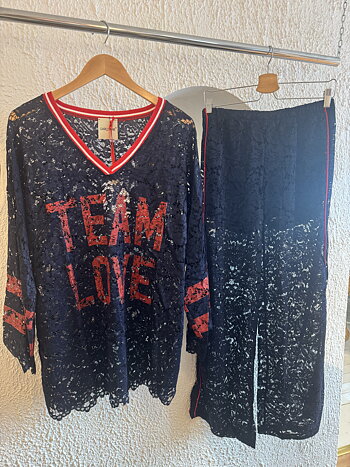 Set sporty team love navy