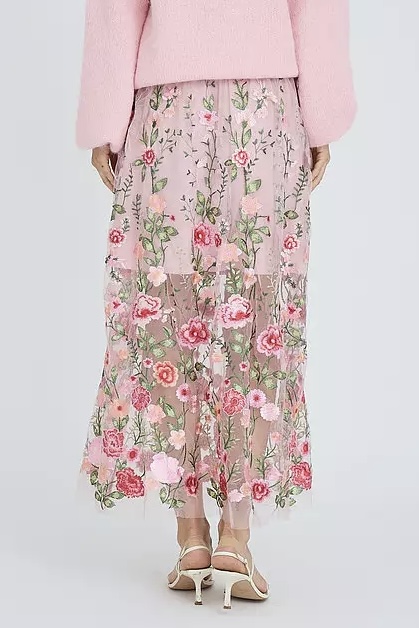 A-View - Fuschia Skirt Rose / Red - 2