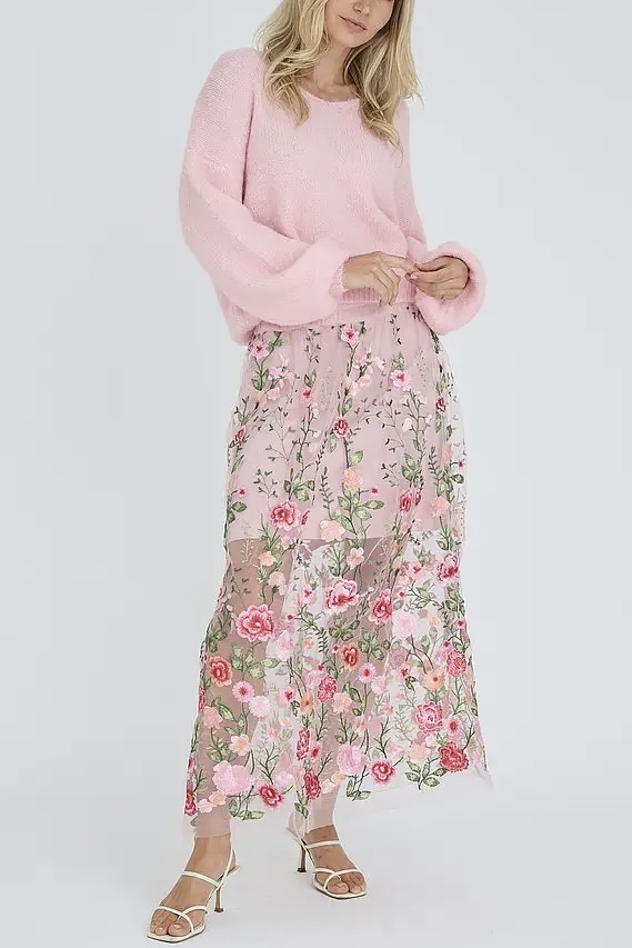 A-View - Fuschia Skirt Rose / Red - 3