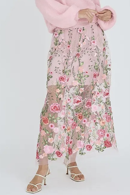 A-View - Fuschia Skirt Rose / Red