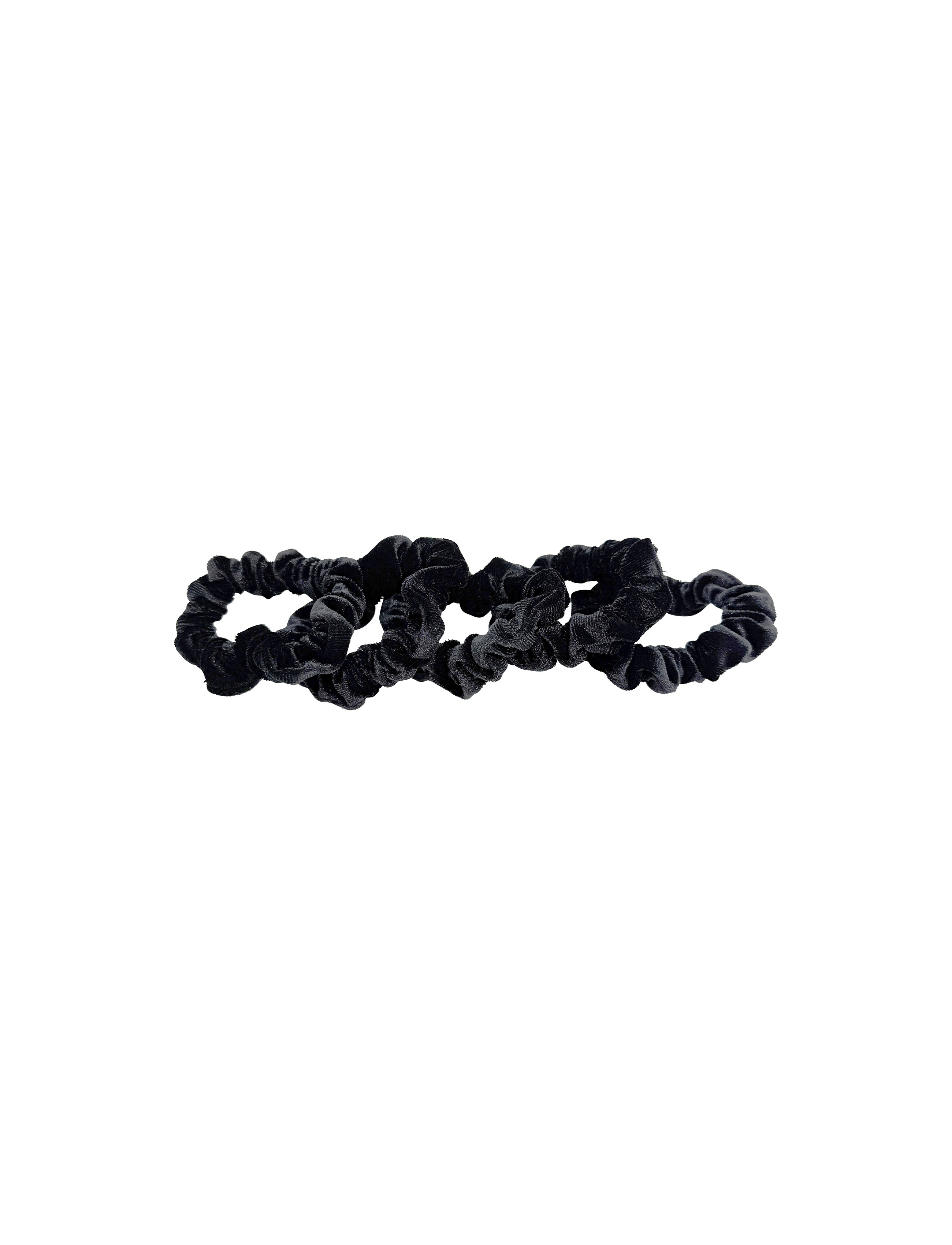 VELVET SCRUNCHY 5 PCS BLACK