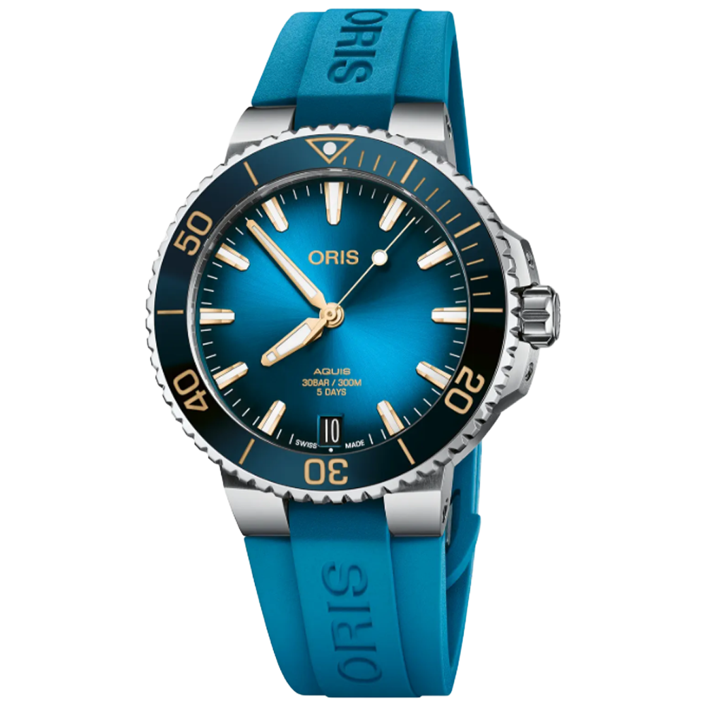 01 400 7769 4125-07 4 22 75FC Oris Aquis Date Calibre 400 41,5 blå