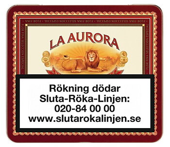 La Aurora Finos Cigarill Plåtask 10-pack
