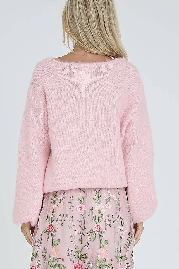 A-View - Inge V- Neck Knit Rose - 4