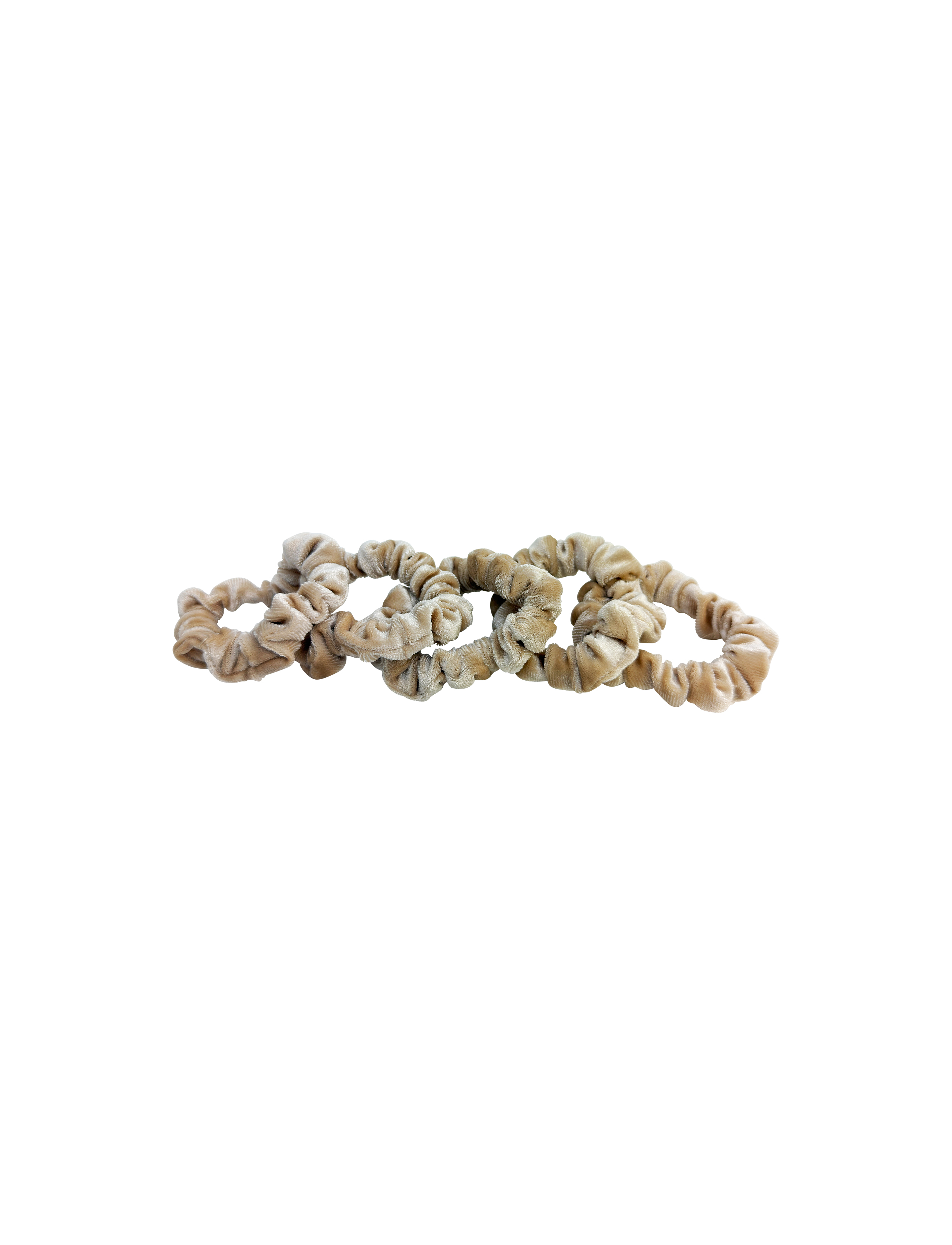 VELVET SCRUNCHY 5 PCS BEIGE