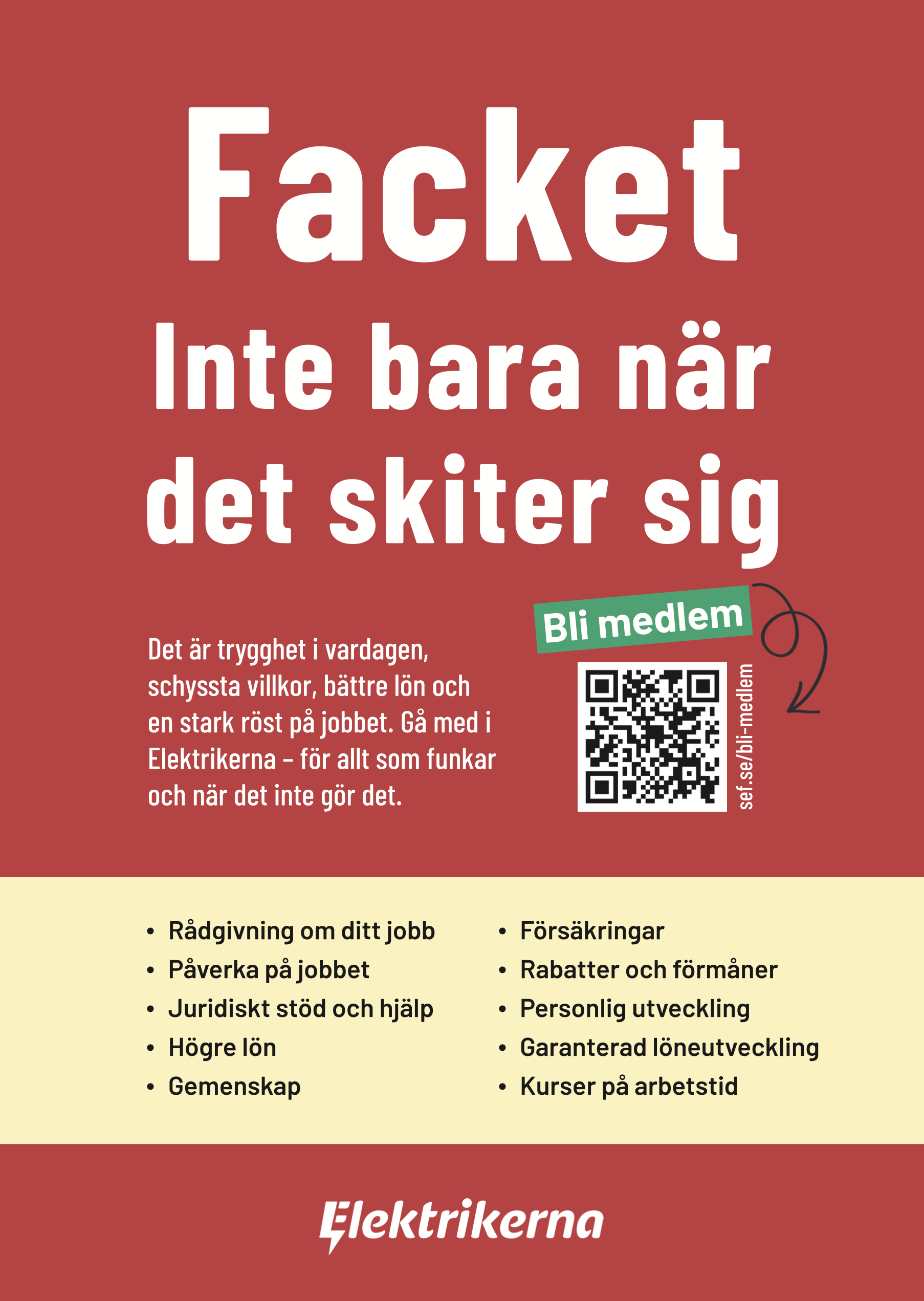 Affisch A3 Facket - inte bara när det skiter sig