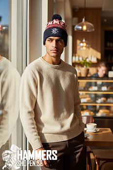 Halmstad Hammers Stickad Mössa Striped