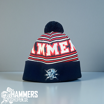 Halmstad Hammers Stickad Mössa Striped