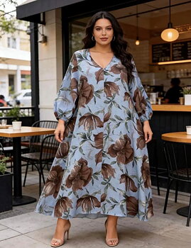 Linneklänning Nea Jeansblå