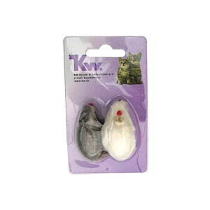 Kattleksak Rasselmöss 7cm, 2-pack