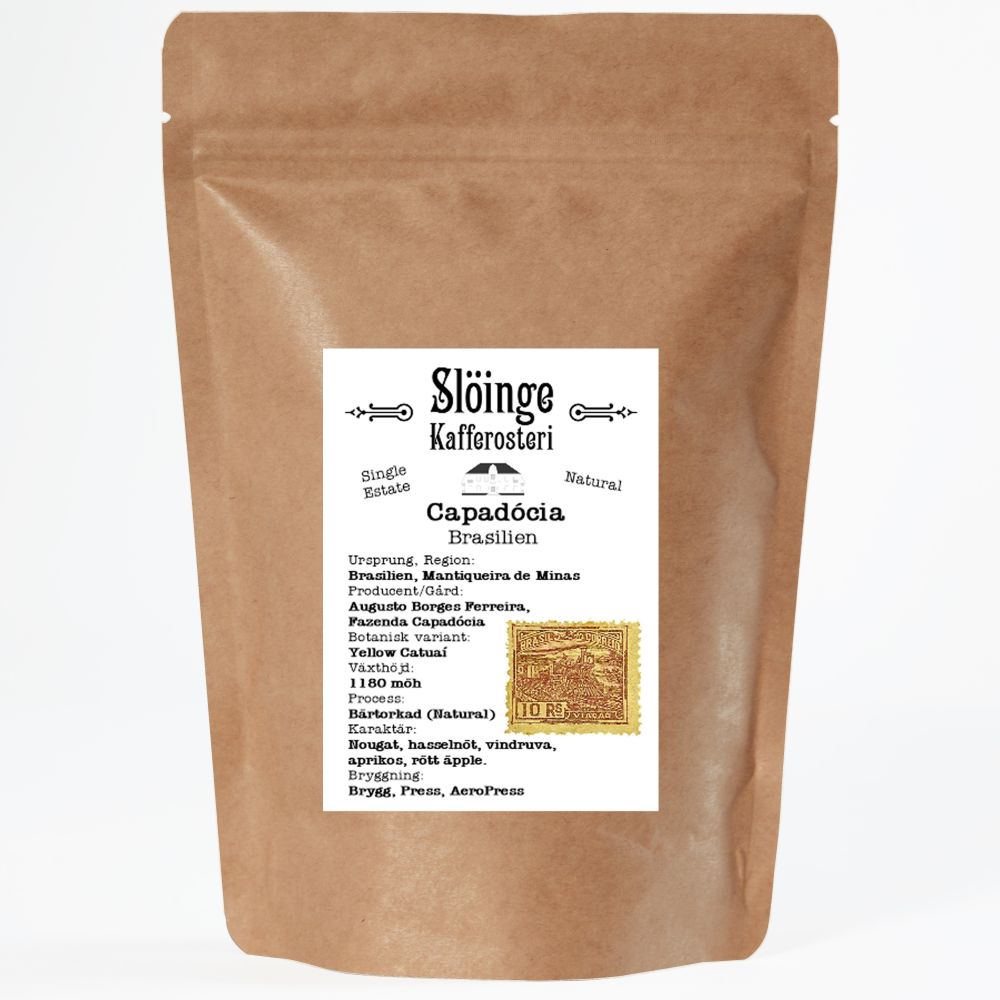 Slöinge kafferosteri - Capadocia - Ljusrostade kaffebönor - Brasilien - 250g