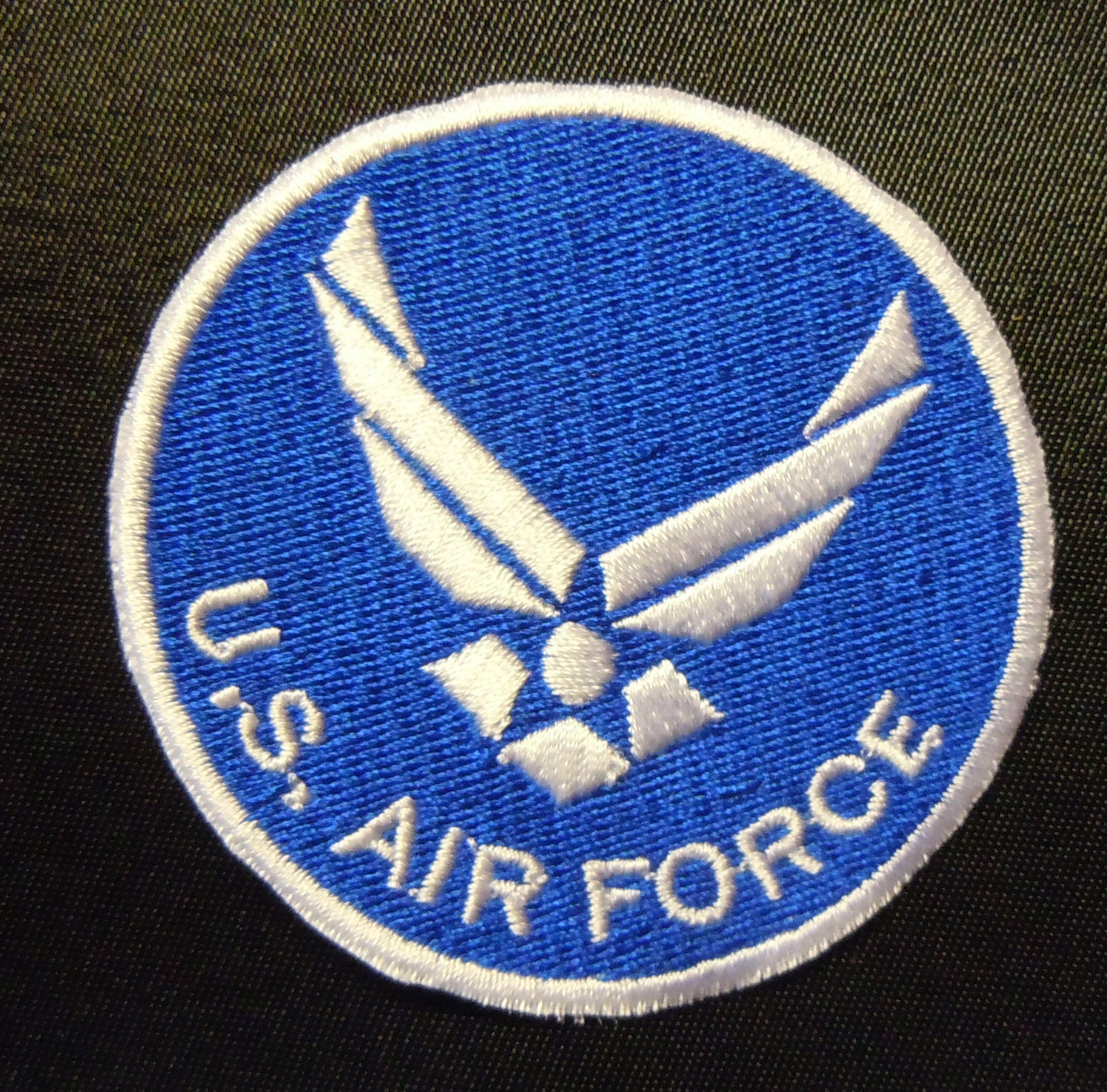 Broderad runt märke  U.S . AIR FORCE